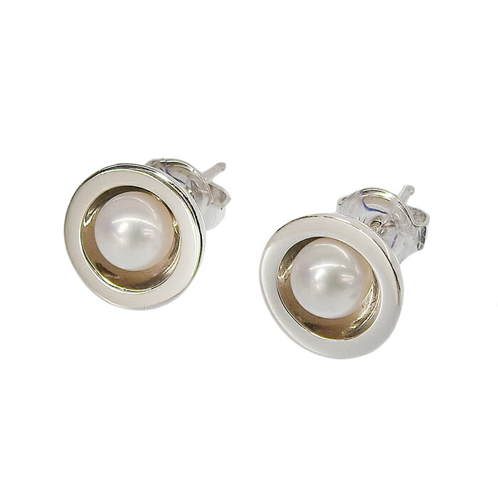 楽天市場】（新品仕上げ済）ミキモト MIKIMOTO パール フープ ピアス