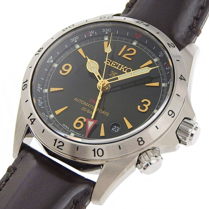 SEIKO セイコー プロスペックス Alpinist メカニカル GMT セイコーグローバルブランドコアショップ専用モデル SBEJ005 6R54-00B0 グリーン文字盤 SS ステンレス 87.8g 腕時計 自動巻き メンズ 241001030505 ★｜大阪屋質店