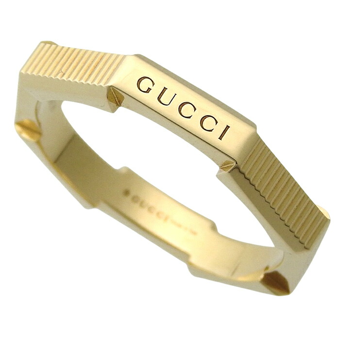 【最大10万円割引クーポン数量限定 】 GUCCI グッチ リンク トゥ ラブ リング K18YG 750 イエローゴールド 実寸約18号 指輪 5.5g アクセサリー レディース 送料無料 241100105142 ★