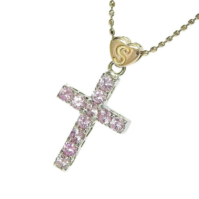 【最大10万円割引クーポン数量限定 】 Samantha Tiara サマンサティアラ クロス ハート モチーフ 色石 ネックレス K18WG 750 ホワイトゴールド カラーストーン 36.5cm アジャスター付 首飾り 3.3g アクセサリー レディース 送料無料 241100105387 ★