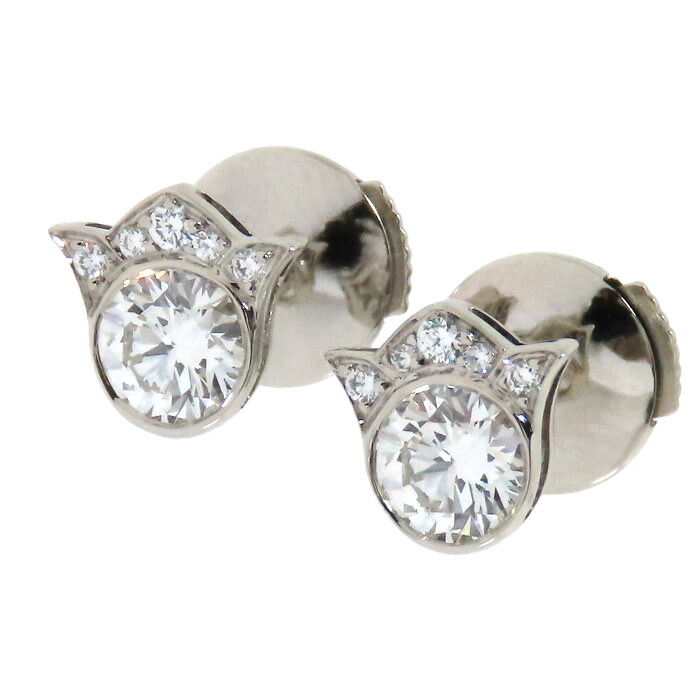 【最大10万円割引クーポン 数量限定】 Cartier カルティエ リリー オブ ザ バレー ダイヤ ピアス N8032400 Pt950 プラチナ ダイヤモンド すずらん スズラン 鈴蘭 耳飾り 約2.8g アクセサリー レディース 送料無料 241001032772｜大阪屋質店