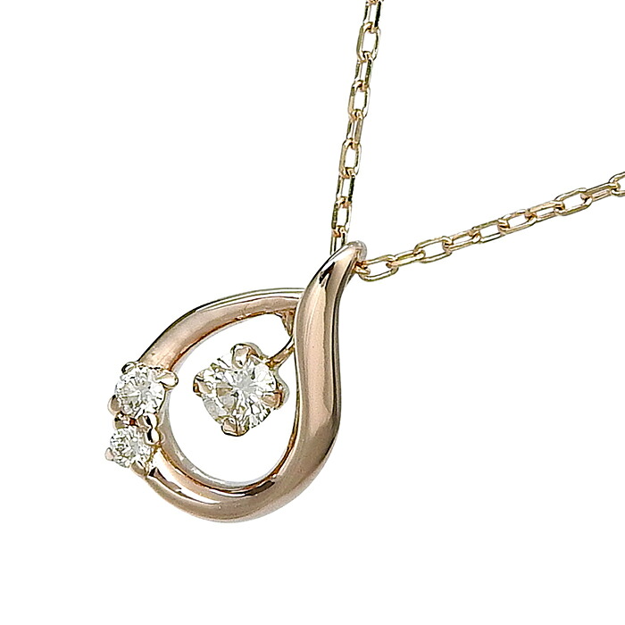 【最大10万円割引クーポン 数量限定】 Samantha Tiara サマンサティアラ デザイン ダイヤ ネックレス K18PG 750 ピンクゴールド ダイヤモンド 0.04ct 36.5cm アジャスター付 首飾り 0.9g アクセサリー レディース 送料無料 241100106690 ★｜大阪屋質店