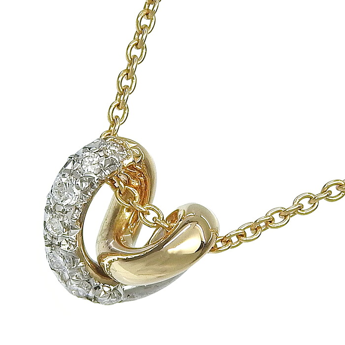 【最大10万円割引クーポン 数量限定】 STAR JEWERLY スタージュエリー デザイン ダイヤ ネックレス K18YG 750 イエローゴールド Pt900 プラチナ ダイヤモンド 0.14ct 39.5cm アジャスター付 首飾り 5.2g アクセサリー レディース 送料無料 241100107746 ★|大阪屋質店