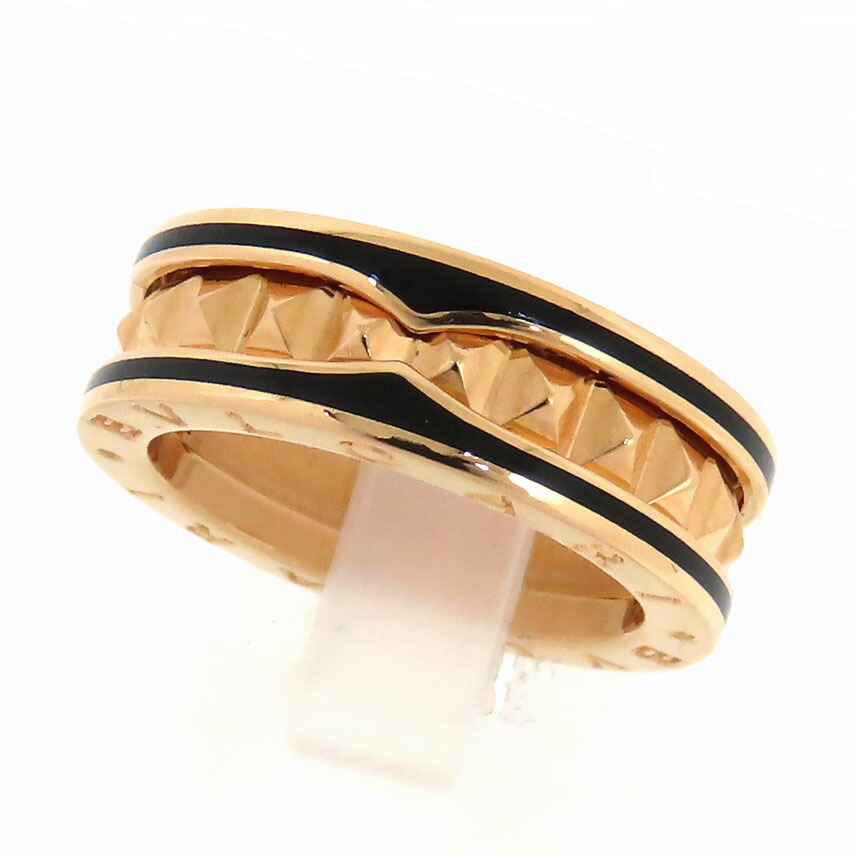 【最大10万円割引クーポン 数量限定】 BVLGARI ブルガリ B-Zero1 ロック 1バンド リング K18PG 750 CE ピンクゴールド セラミック 54 ビーゼロワン 約9.9g アクセサリー 指輪 レディース 送料無料 240101875395|大阪屋質店