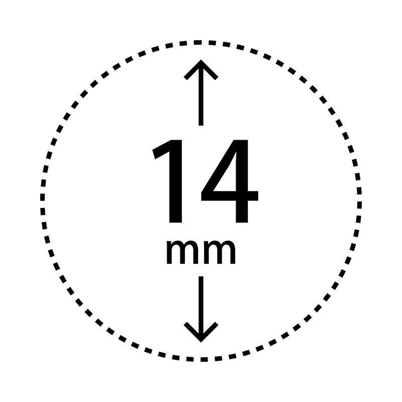 【楽天市場】丸のスタンプ 点線枠 直径14mm 浸透印 はんこ まる シャチハタ式 [752501414]：OSANPO Shopping