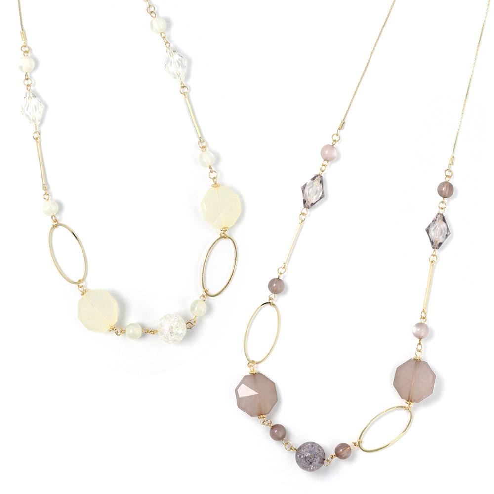 528円 ショップ ネックレス アクリル クリア メタル ロングネックレス アクセサリー レディース 女性 大人 プレゼント ギフト 結婚式 誕生日 おしゃれ オシャレ かわいい 可愛い シンプル