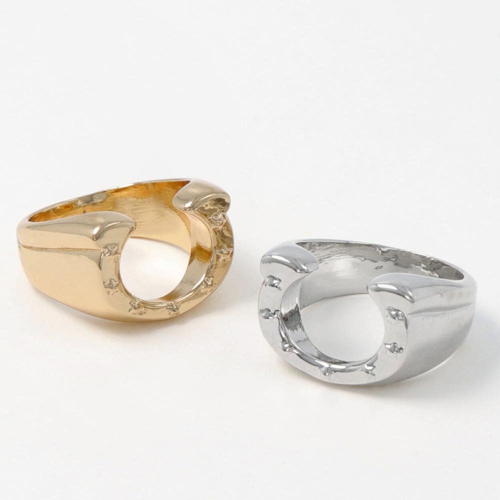 リング ニッケルフリー ホースシュー 馬蹄 スター 13号 指輪 アクセサリー レディース 女性 大人 プレゼント ギフト 結婚式 誕生日 おしゃれ オシャレ かわいい 可愛い シンプル 代 30代 40代 50代 超特価sale開催