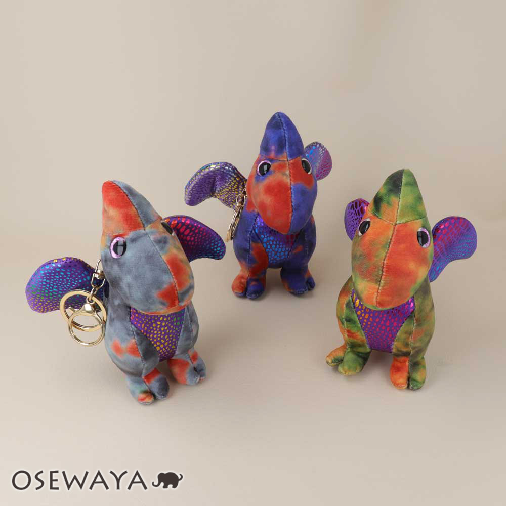 楽天市場】バッグチャーム トリケラトプス 恐竜 ぬいぐるみ