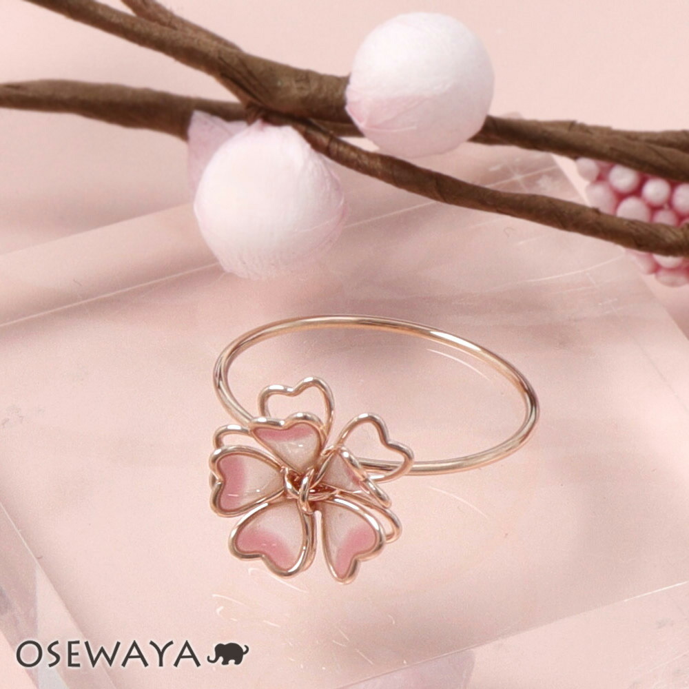 楽天市場】リング ニッケルフリー 桜 ワイヤー 11号 指輪 | OSEWAYA