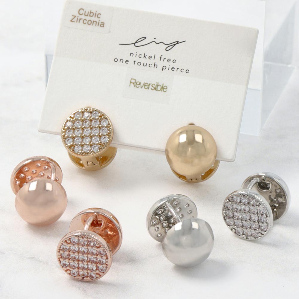 ピアス ニッケルフリー メタル キュービックジルコニア パヴェ サークル リバーシブル ワンタッチピアス アクセサリー 金属アレルギー レディース 女性 大人 プレゼント ギフト 結婚式 誕生日 おしゃれ オシャレ かわいい 可愛い シンプル 時間指定不可 ピアス ニッケルフリー メタル キュービックジルコニア パヴェ サークル リバーシブル ワンタッチピアス アクセサリー 金属アレルギー レディース 女性 大人 プレゼント ギフト 結婚式 誕生日 おしゃれ オシャレ かわいい 可愛い シンプル 時間指定不可