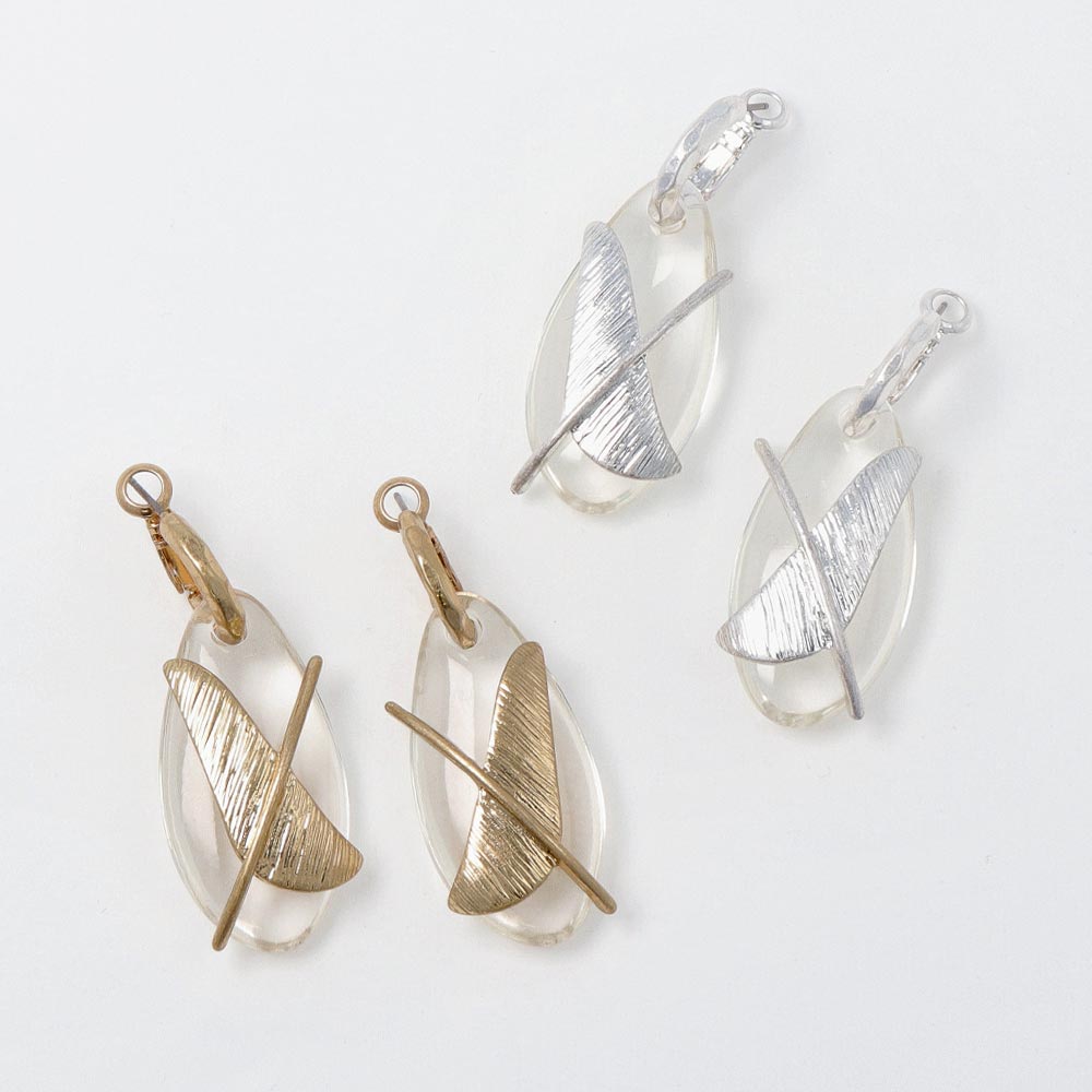 ピアス ニッケルフリー メタル クリア ドロップ 2way フープピアス アクセサリー レディース 女性 大人 プレゼント ギフト 結婚式 誕生日 おしゃれ オシャレ かわいい 可愛い シンプル 誠実