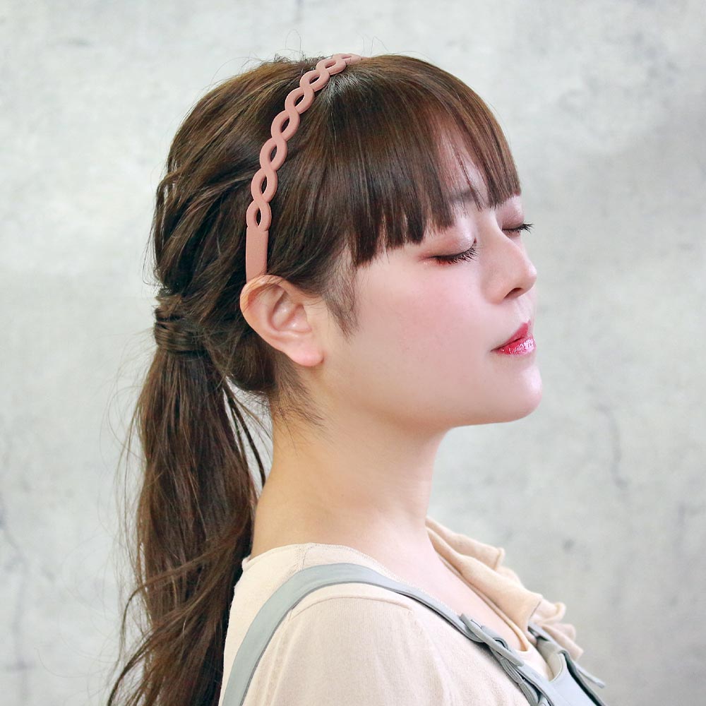 楽天市場 カチューシャ ラバーコーティング 編み ソフトクッション付き Osewaya