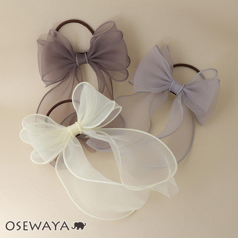 楽天市場】全品対象クーポン配布中！ ヘアゴム ロング リボン