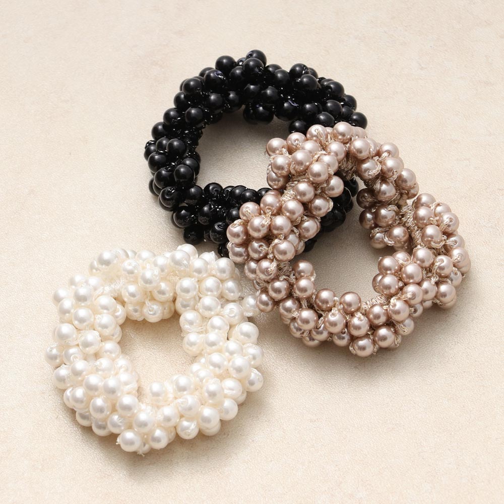 ヘアゴム パール バブル ブレスポニー ヘアポニー ヘアアクセサリー ヘアアクセ レディース 女性 大人っぽい プレゼント ギフト 結婚式 カジュアル おしゃれ オシャレ かわいい 可愛い シンプル 激安通販