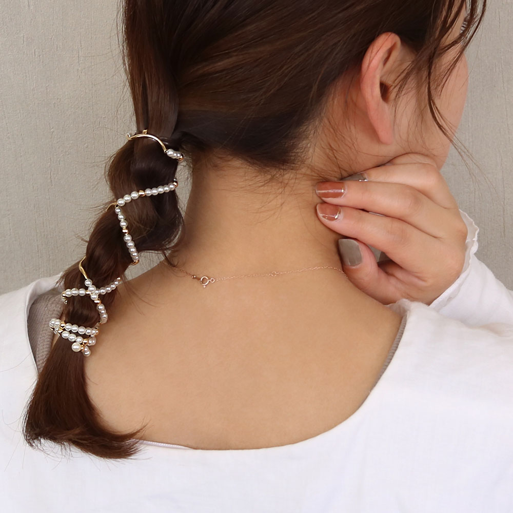 ヘアカフ ニッケルフリー おしゃれ かわいい オシャレ カジュアル ギフト パール ビーズ フックポニー プレゼント ヘアアクセ ヘアアクセサリー メタル レディース ワイヤーカフ 可愛い 大人っぽい 女性 結婚式 大人気の メタル