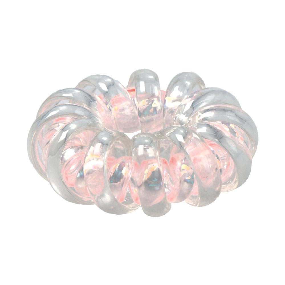 激安大特価 ヘアゴム スプリングゴム クリアｘオーロラカラー 2重 シンプル ヘアポニー ヘアアクセサリー ヘアアクセ レディース 女性 大人っぽい プレゼント ギフト 結婚式 カジュアル おしゃれ オシャレ かわいい 可愛い Qdtek Vn