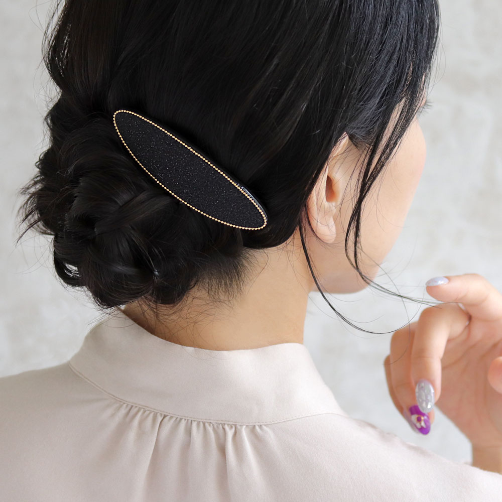 日本未発売 49％OFFクーポン配布中 バレッタ ラメ メタルボールチェーン オーバル ヘアアクセサリー ヘアアクセ レディース 女性 大人  プレゼント ギフト 結婚式 カジュアル おしゃれ オシャレ かわいい 可愛い シンプル whitesforracialequity.org