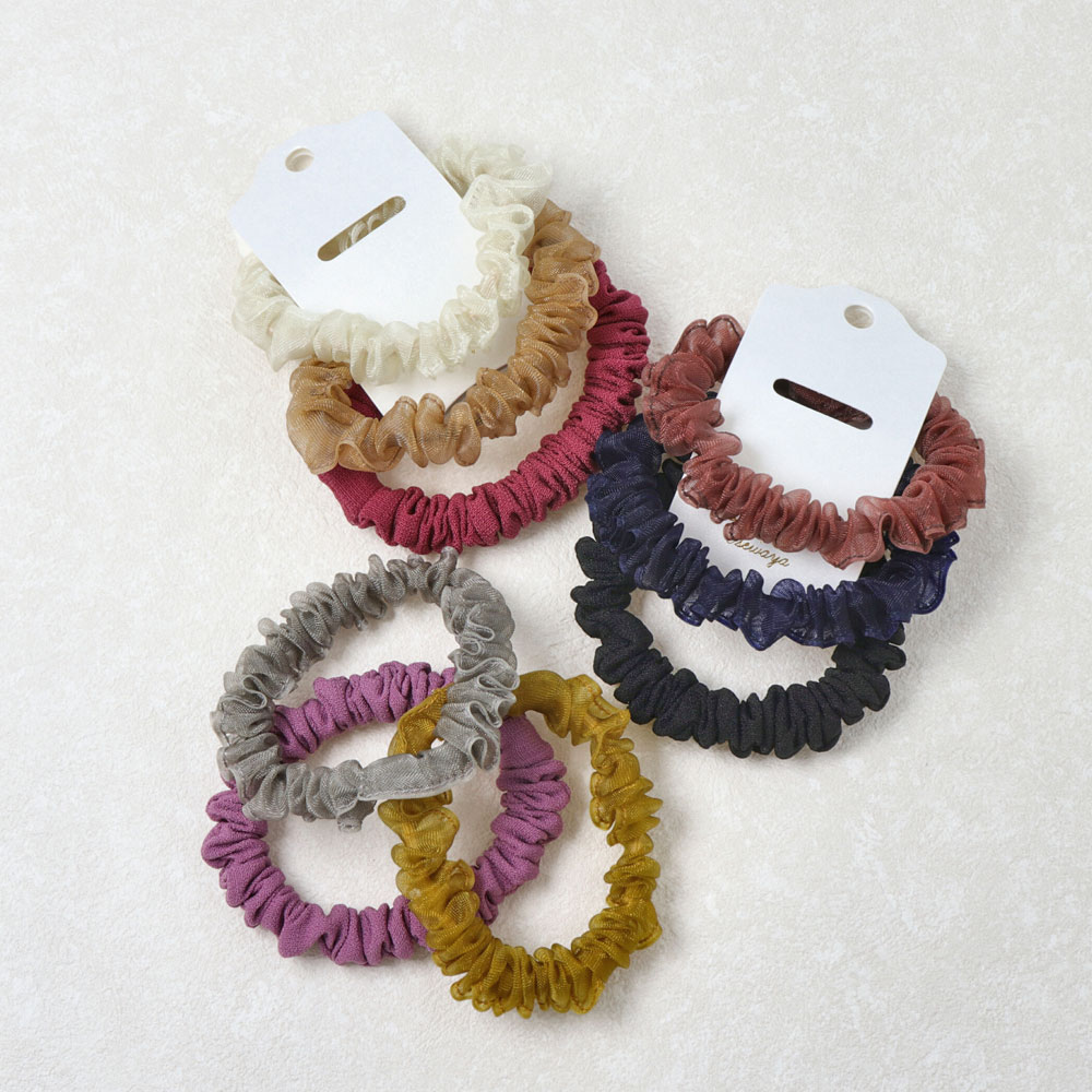 シュシュ シンプル カラー シアー 3本セット ヘアゴム ヘアポニー ヘアアクセサリー ヘアアクセ レディース 女性 大人 プレゼント ギフト 結婚式 カジュアル おしゃれ オシャレ かわいい 可愛い 最大60 Offクーポン