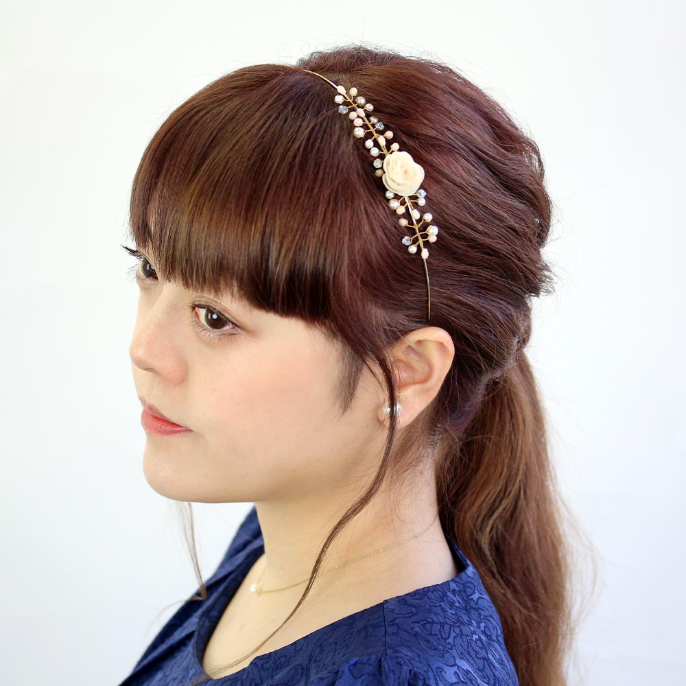 楽天市場 50 Offクーポン配布中 カチューシャ ピンク ローズ 薔薇 パール ビーズ メタル 細線 ヘアアクセサリー ヘアアクセ レディース ヘアアレンジ 女性 大人 痛くない 結婚式 カジュアル おしゃれ オシャレ 可愛い シンプル Osewaya