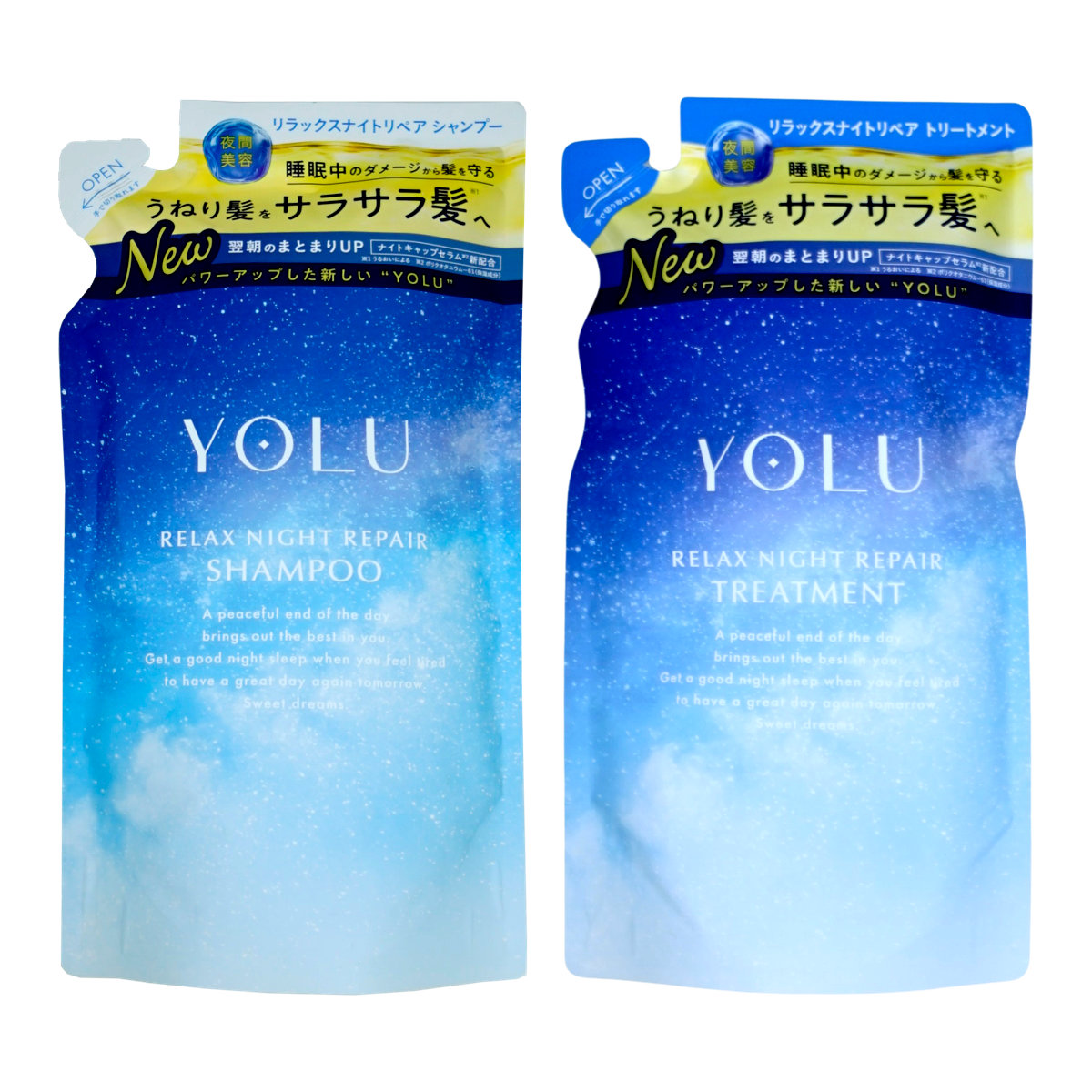 楽天市場】【セット】YOLU(ヨル) ナイトリペア シャンプー
