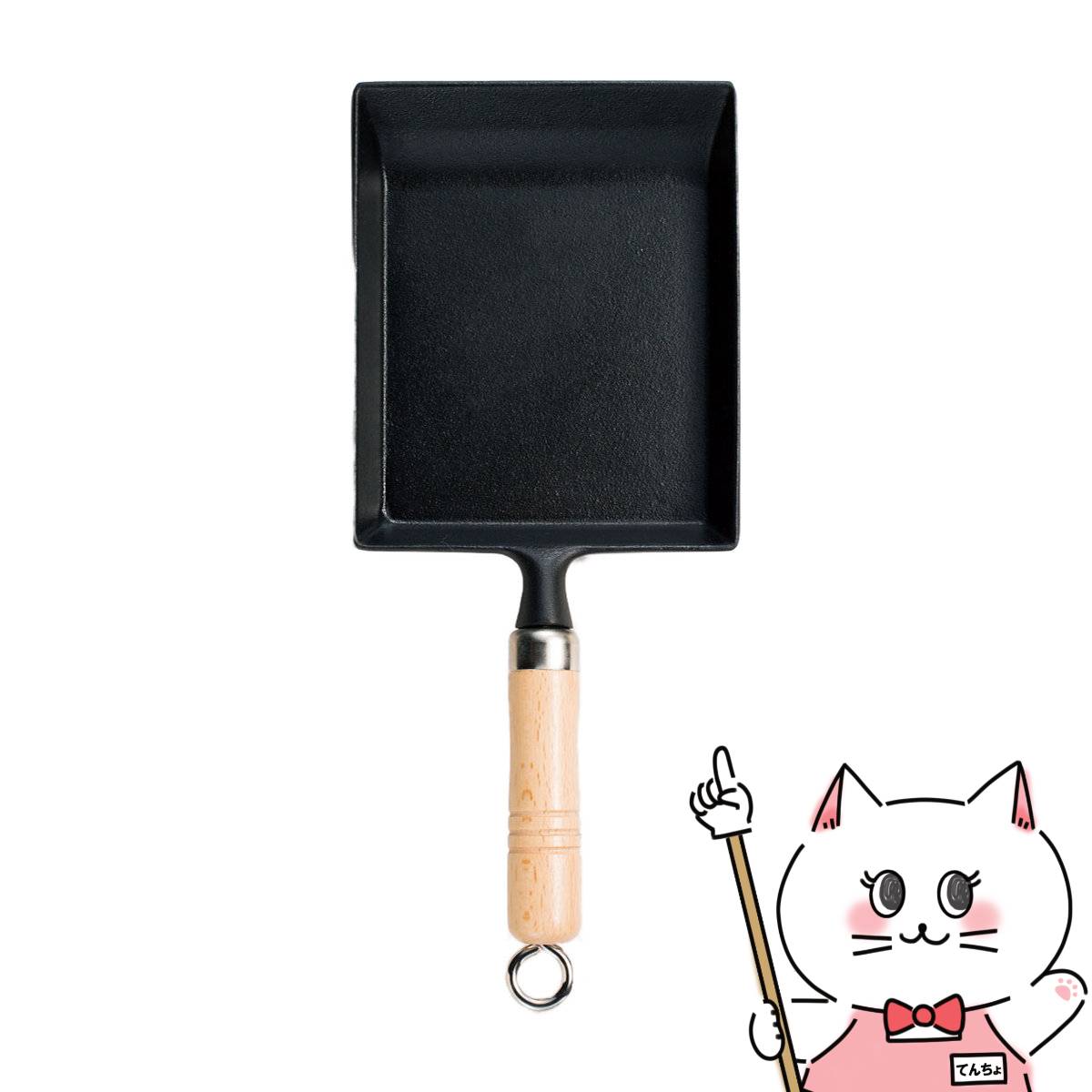 新品　南部鉄器　OIGEN 盛栄堂　角玉子焼　一生もの　鉄分補給 南部鉄器 角玉子焼 【OIGEN 作】 伝統工芸品 鉄フライパン