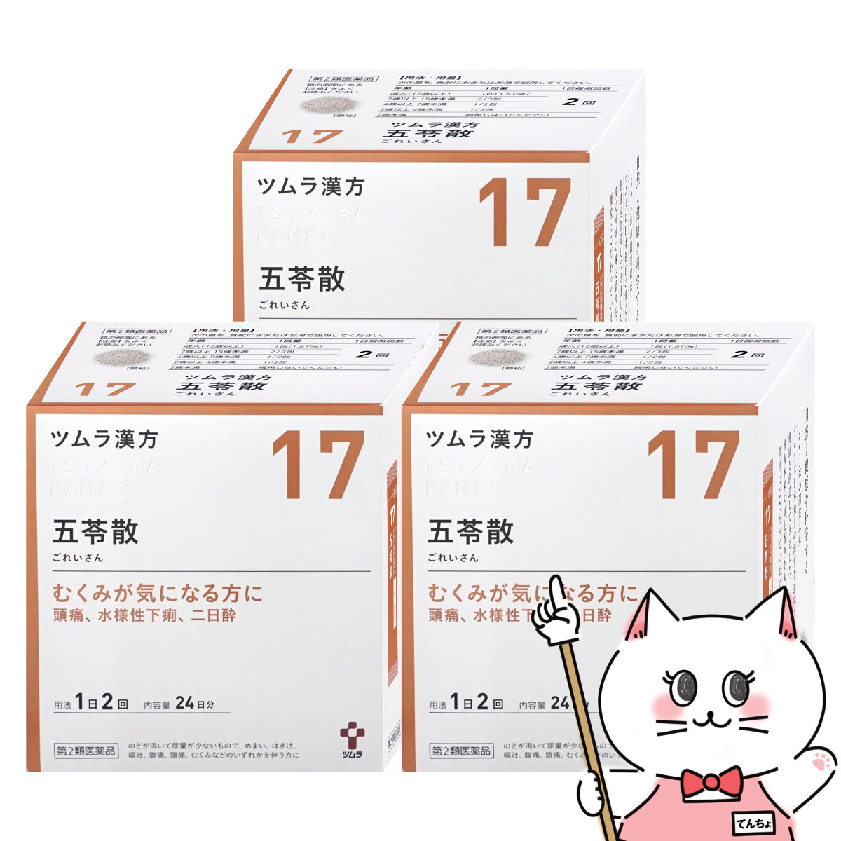 【第2類医薬品】【セット】ツムラ漢方五苓散料エキス顆粒A 48包×3個セット【胃腸薬】【ツムラ】【宅配便送料無料】 (6048929-set2)【itm】
