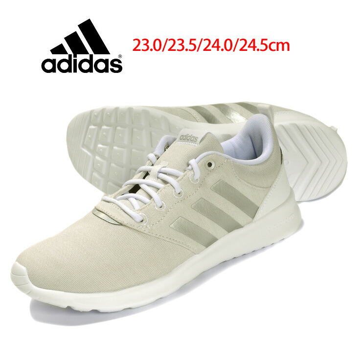 Adidas Qt Adiracer2 0 レディース代価ローカットスニーカーシューズ 23 23 5 24 24 5 アディダス アディレーサー2 Fv9612 婦女 幻妻 はき物 くつ 動靴 徒競走 ウォーキング 運動競技 紐 スピード競技押し上げる グレー あすたわいない Cloudfoamを行使し善いな履き心地を