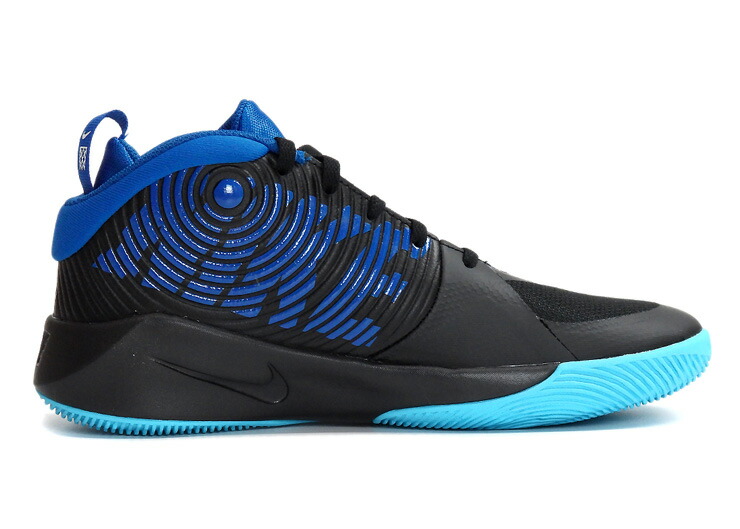 箱アウトレット Nike Team Hustle D 9 Gs キッズ ジュニア用スニーカーシューズ 22 5 23 23 5 24 24 5 25 ナイキ チーム ハッスル ディー Aq4224 012 子供 子ども 男児 男の子 バスケットボール バッシュ 黒 青 ブラック ブルー あす楽