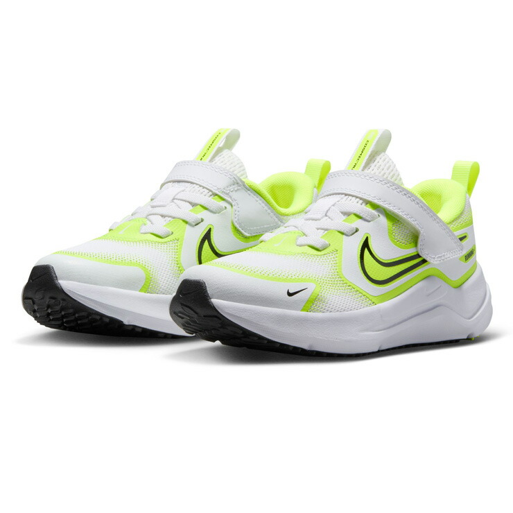 NIKE COSMIC RUNNER(PSV) スニーカー シューズ キッズ・ジュニア 16.5 17 17.5 18 18.5 19 19.5 20 20.5 21 21.5 22 ナイキ コズミックランナー スニーカー ローカット HM4400 106 男児 女児 紐 ひも 靴 運動靴 白 ホワイト イエロー WHITE/BLACK-VOLT 箱アウトレット sh2106画像