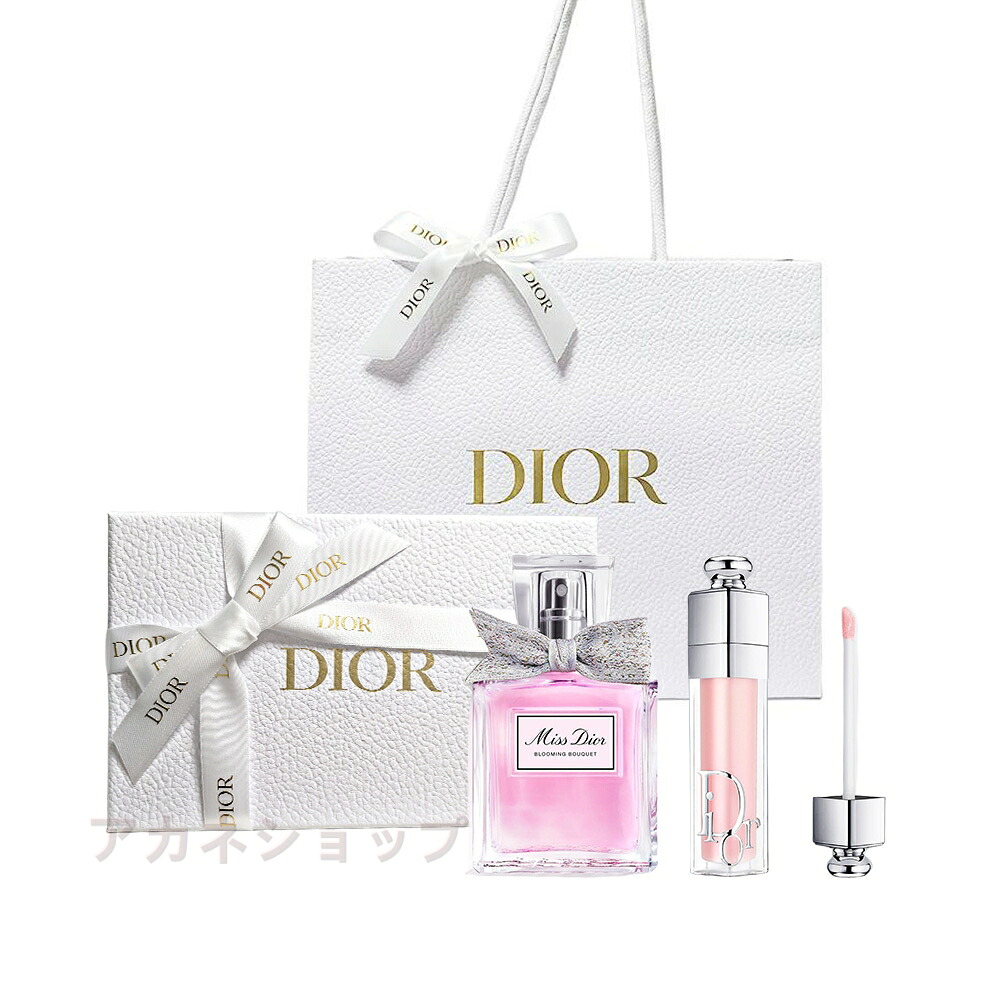 ラッピング済み ディオール DIOR ブルーミング ブーケ(30ml) ＆アディクト リップ マキシマイザー＃001 　ギフトセット プレゼント ギフト ショッパー付き 母の日ギフトセット