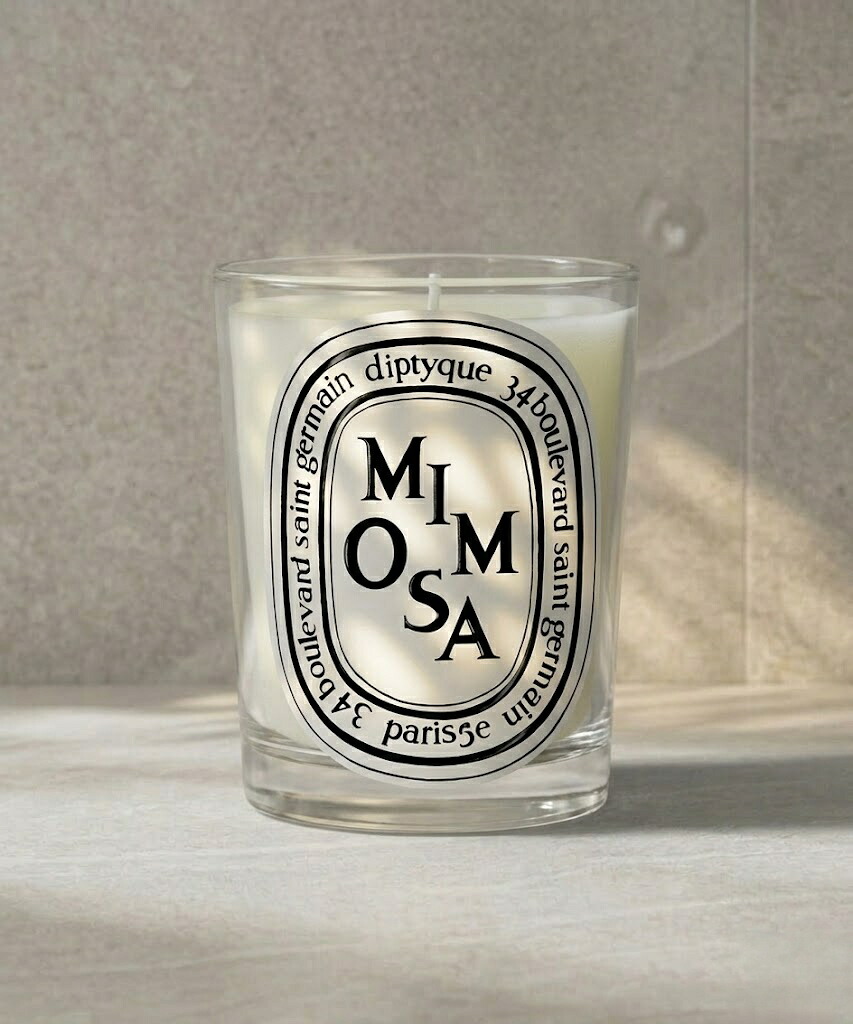 ディプティック（diptyque） クラシック キャンドル ミモザ 190g／燃焼時間約50時間／キャンドル