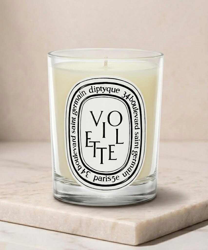 ディプティック（diptyque） クラシック キャンドル ヴィオレット 190g／燃焼時間約50時間／キャンドル