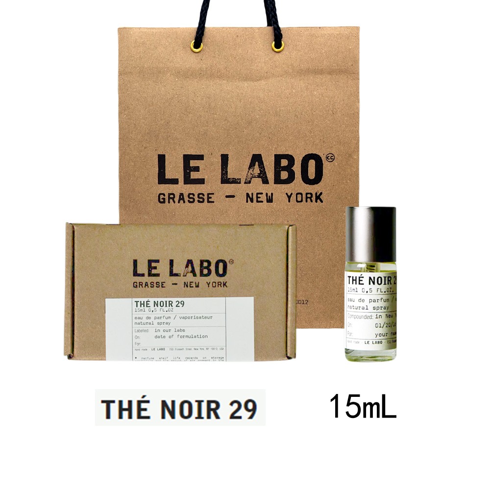 LE LABO ル ラボ TH? NOIR 29 ル ラボ テ ノワール 29オードパルファム 香水 eau de parfum 15mL 【公式BOXラッピング】 ル ラボ 香水 ショッパー付き プレゼント ギフト