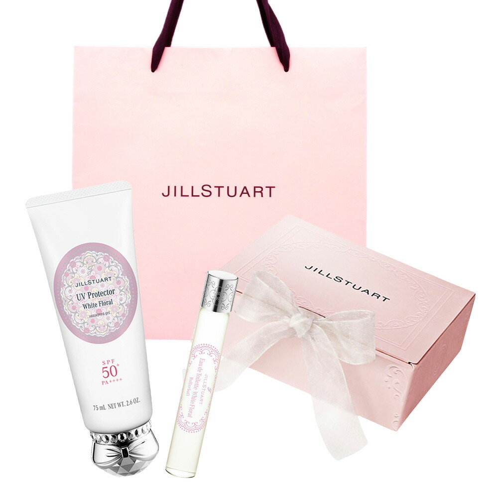 JILLSTUART/ジルスチュアート ホワイトフローラル ＵＶプロテクター＆ホワイトフローラル オードトワレ ローラーボール セットギフトセット 誕生日 プレゼント ギフト ショッパー付き 贈り物 ラッピング済