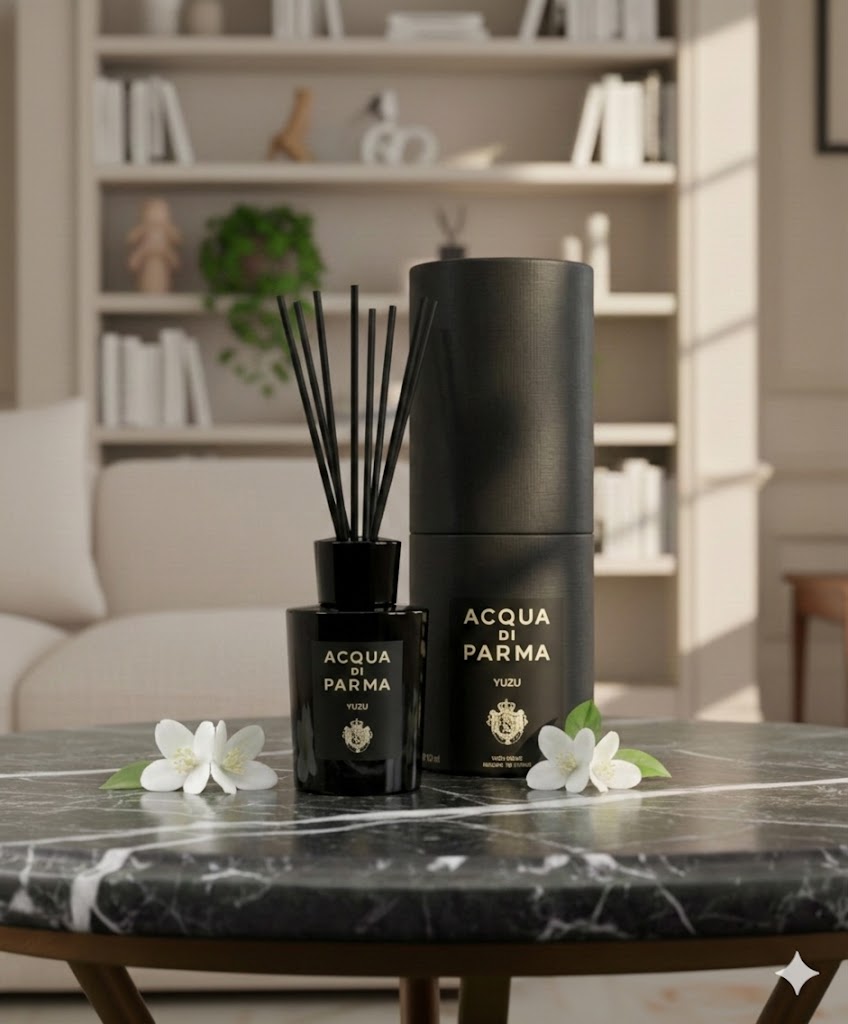 ACQUA DI PARMA(アクアディパルマ) シグネチャー オブ ザ サン ユズ ディフューザー 180mL/リードスティック7本/持続時間:約1カ月/ディフューザー|OshareStore