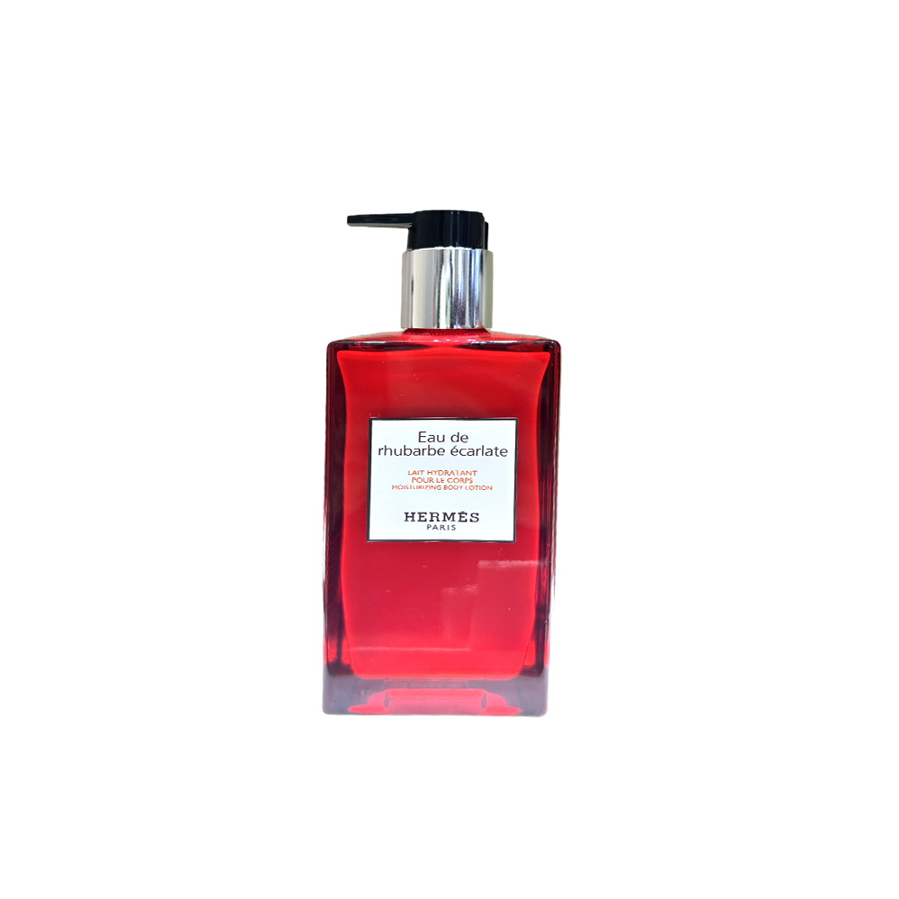 HERMES エルメス オー　ドゥ　ルバーブ　エカルラット　モイスチャライジング　ボディローション　200mL／ボディローション誕生日 プレゼント ギフト ショッパー付き 贈り物 ラッピング
