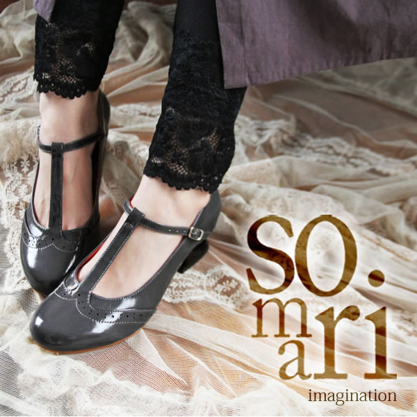 楽天市場 Somari Imagination Tストラップパンプス パンプス Pumps レディース 靴 Tストラップ チャンキーヒール ローヒール シューズ フォーマル メール便不可 オシャレウォーカー Osharewalker