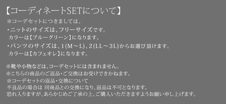 数決する 彩り編地で着飾るに不調和のつくコーデ2個所set 福袋 21 レディース コーデ仕かける ニット トップス 長袖 浩瀚下穿き ボトムス 配色 2点セット まとめ買い 返品 掛け替える不可 電子メイル便宜さ不可 Daemlu Cl