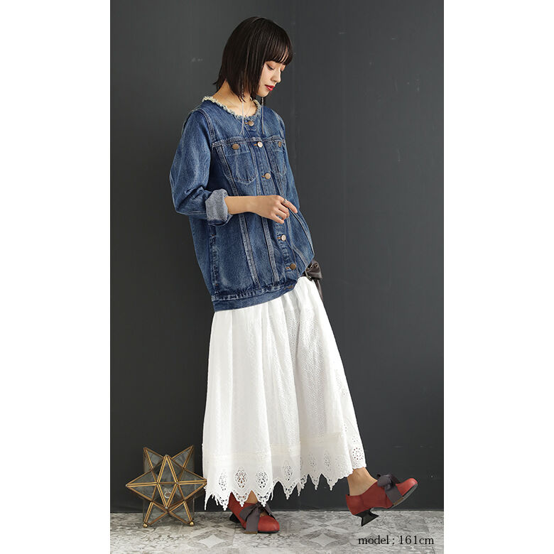 楽天市場 送料無料 数量限定 気分高まるお出かけ春コーデ2点set 福袋 21 レディース 春夏 コーデセット 綿100 デニムジャケット ライトアウター レース ロングスカート ボトムス 返品 交換不可 メール便不可 オシャレウォーカー Osharewalker