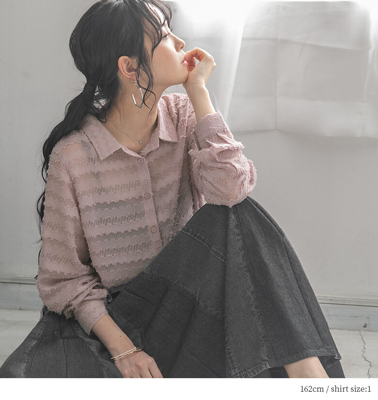 市場 数量限定 春夏 レディース 福袋 春のこなれ抜け感コーデ2点set トップス ブラウス シアーシャツ 22 2点セット