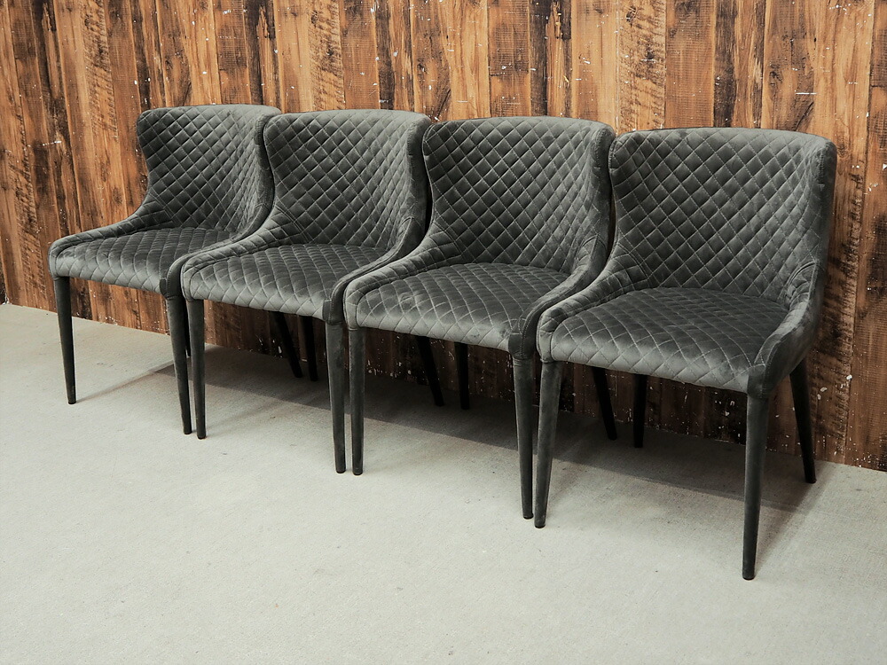 楽天市場 新古品 展示品 Moda En Casa モーダエンカーサ Banquet Chair バンケットチェア W510 アームレスチェア ウォームグレー 4脚セット T1110 01 お新古市場