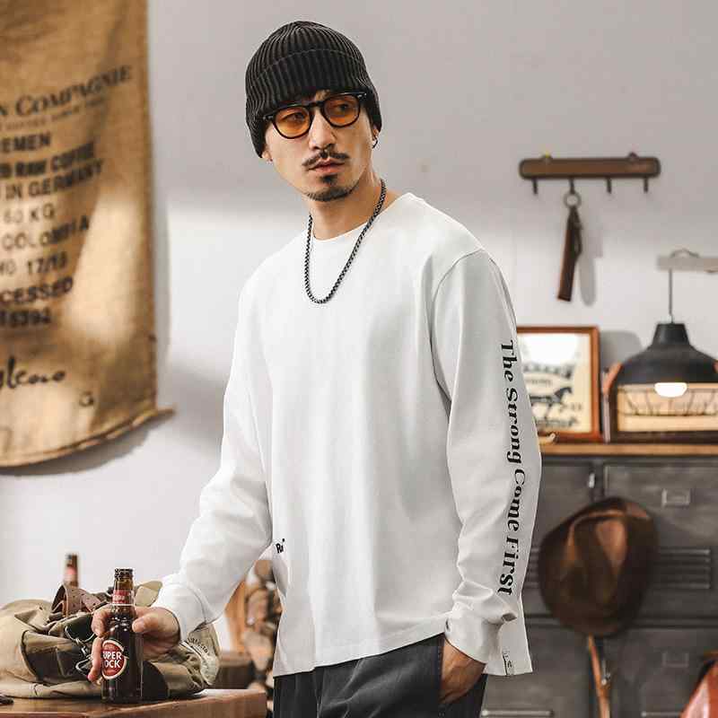 Tシャツ メンズ 長袖 ヘビーウェイト ゆったり 大きいサイズ アメカジ ロゴプリント シンプル コットン トップス 秋 カジュアル スポーツ 普段使い ノーアイロン 抗菌 ホワイト ブラック