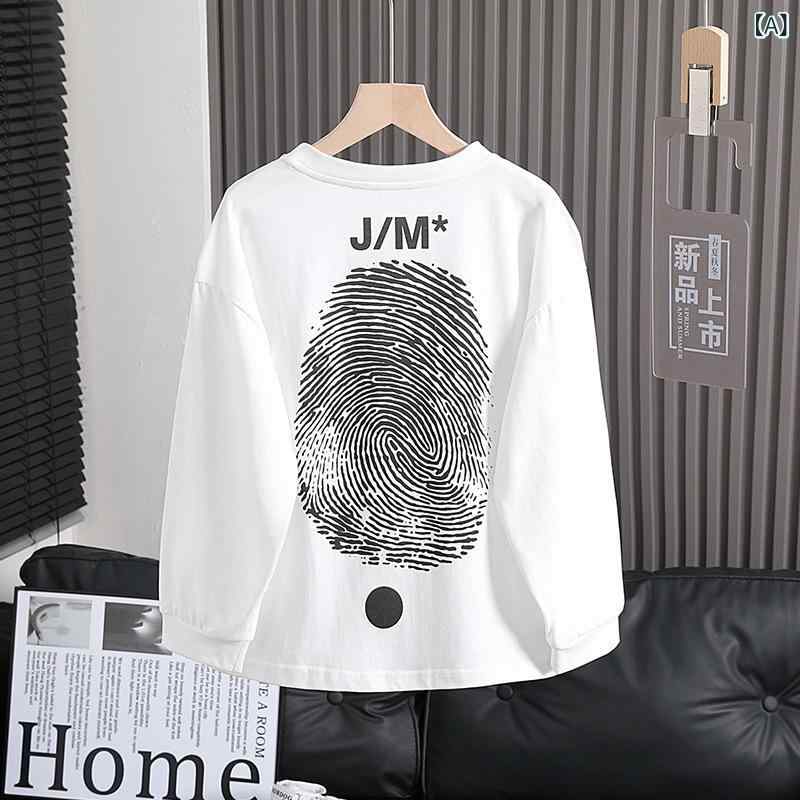 Tシャツ 男の子 キッズ 長袖 トップス シンプル ベーシック 着回し 綿100% コットン 吸湿速乾 薄手 ソフトタッチ ジュニア 普段使い 通学 春夏秋
