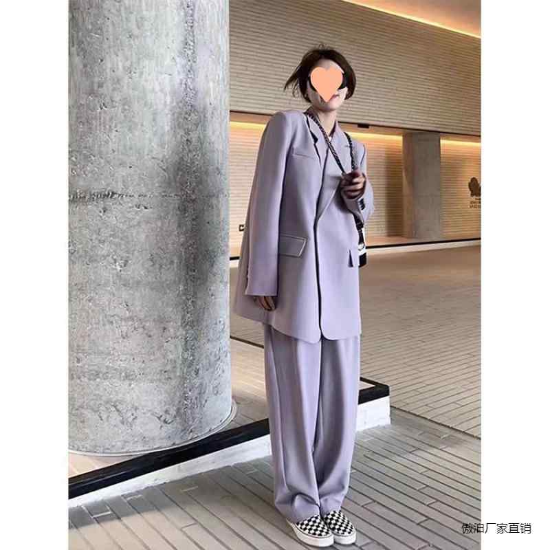 レディース 西装上衣 セットアップ お上さん用 秋冬 長袖 仕掛ける背広 茶薄墨色 黒いこと アクネーリック 絹地産業 名取り草 広広とした影ぼうし ゆったり 痩せ押し出し 通い 普段使い走り 都市表現スタイル 精神状態 ロングズボン下 仕掛ける 軽さ 伸縮性 吸湿速乾 カジ