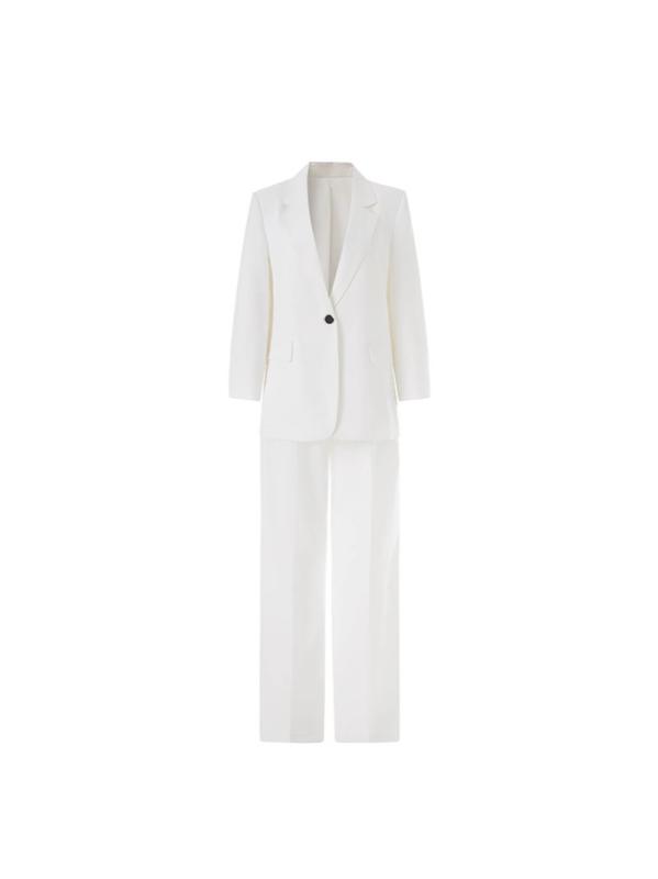 西装仕掛ける レディース 仕事服 トップス 馬甲 広広としたズボン下 三点仕掛ける 白いこと ポリエステル 綿混 分かりやすい 御前上等感 春陽 ロングズボン下 年月 通い用 普段使い走り 軽さ 伸ばすこと 膝下丈 第一義的表現スタイル