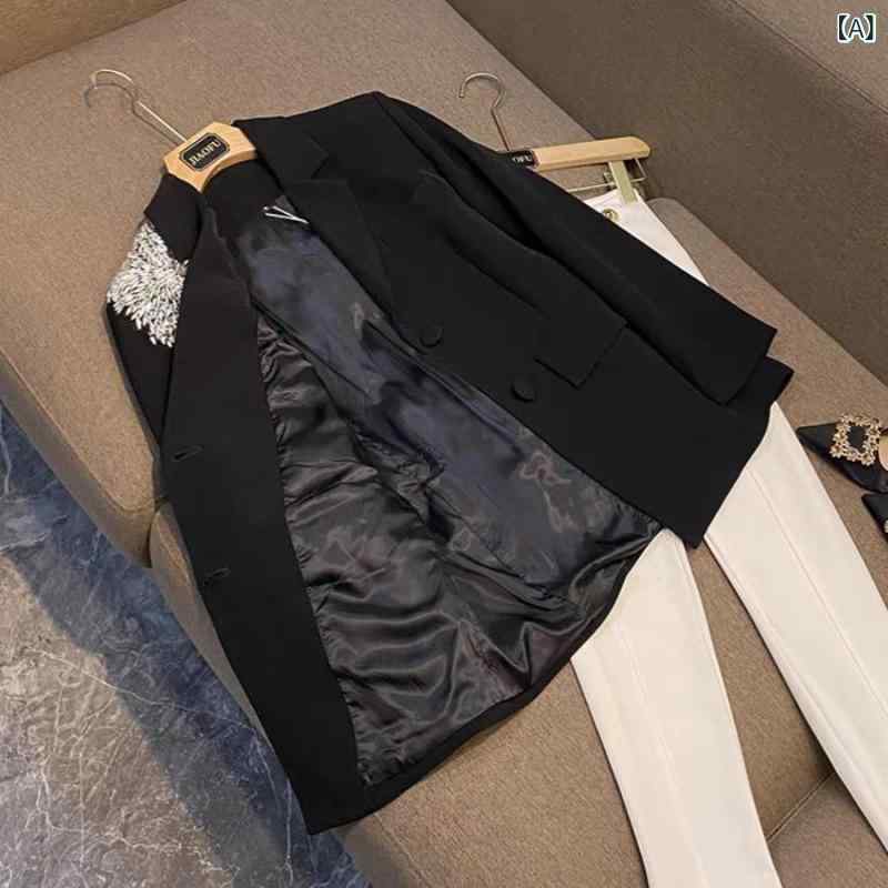 上衣 レディース 秋冬 花柄 うつり変わり 広々とした影ぼうし 黒いこと 街頭表現スタイル 荷葉領 長袖 単排名取り草 ポリエステル 聚?衣料繊維 95以上 ゆったり か細い成り行き 窈窕たる 飛び切り感 成人女性用 ファッションアウター トップス 厚地の外套