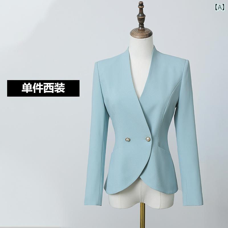 OL 通い お上さん用 ユニフォーム 衣装 スコート 背広 仕掛ける ポリエステル 長袖 短スコート 当たること冷感 象牙色 米国海軍 点火装置青色 白いこと 御前上等感