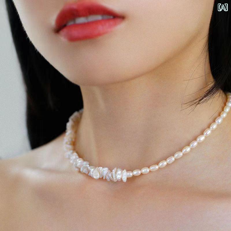 首飾り お上さん用 素水パール バロックパール 素水パール 変わり種パール 14K ゴールド 軽さ 御前上等感 幾何学学 遊撃手首飾り 鎖骨チェーン店 素水パール チェーン店 素水パール 素水パール 素水パール