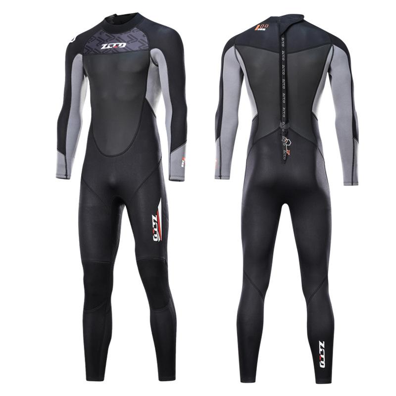 潜水服 メンズ レディース 男女兼用 3mm ウェットスーツ フルスーツ ワンピース 厚手 保暖 防寒 温かい サーフィン シュノーケリング ダイビング スイミング 水着 マリンスポーツ ブラック グレー オレンジ ピンク 通年用｜Fun Time Market