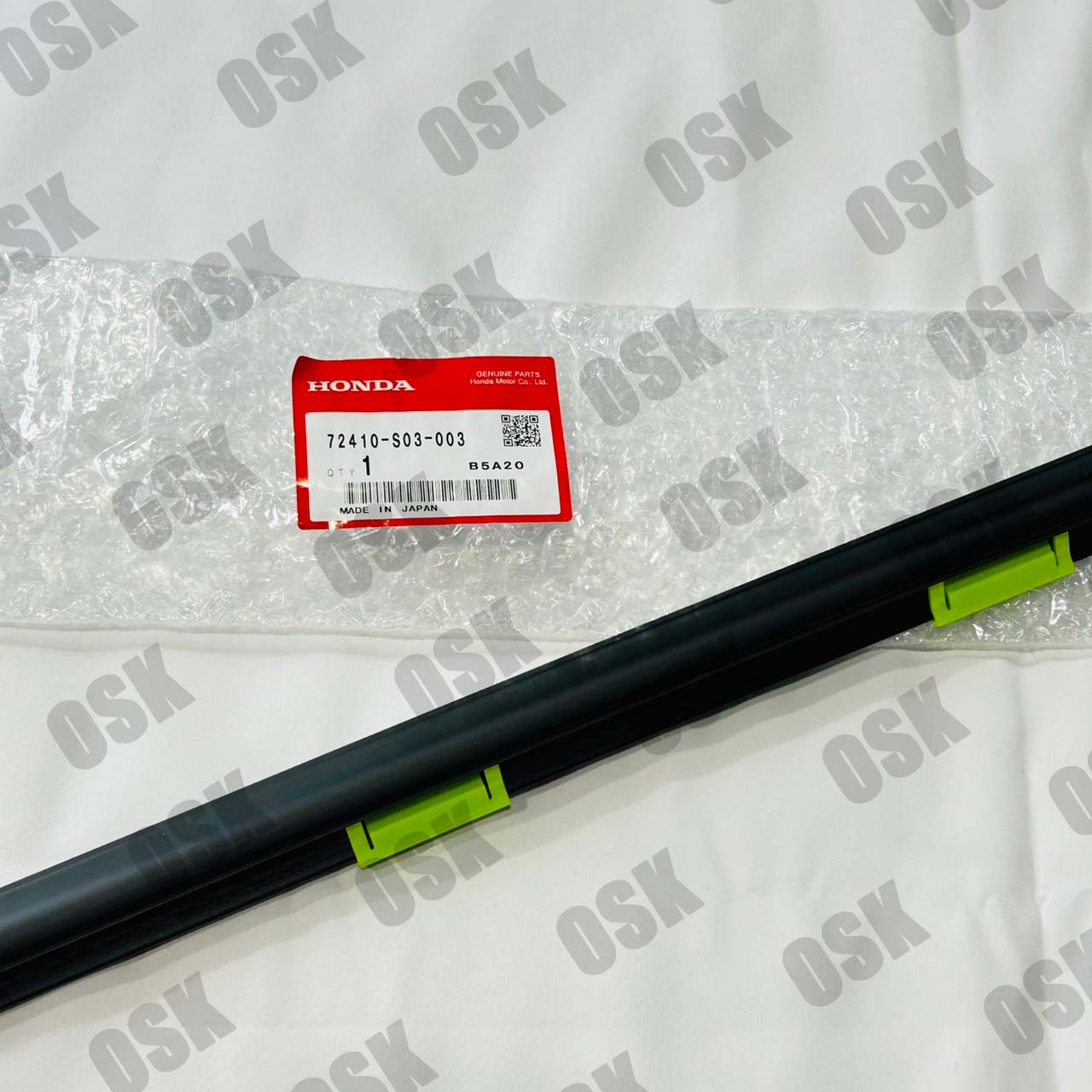 EK9シビック　ホンダ純正部品　タイプR 　モールディングASSY.、R. 部品番号72410-S03-003 本物　正規　純正品｜Fun Time Market